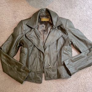 Nicole Miller SUPER SOFT Leather/wool moto jacket